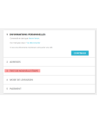 Ajout étape dans le tunnel de commande