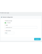 Auto login in the administration