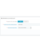 Configuration zone par code postal